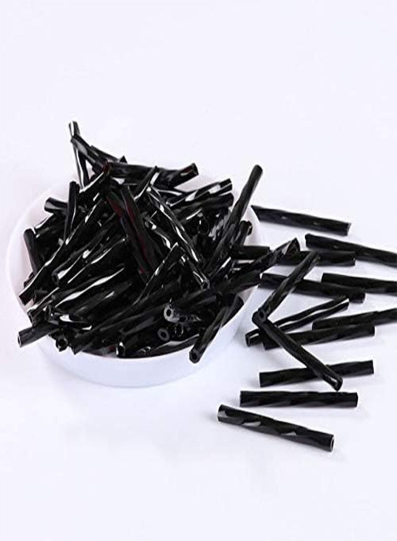 GGOOT Tube Bead Making Women DIY Garment Sewing Accessories 2.5mm25mm Twist Bugles 0/8 Glass Tube Seed Beads for Jewelry - (Color: Black) - Image 1