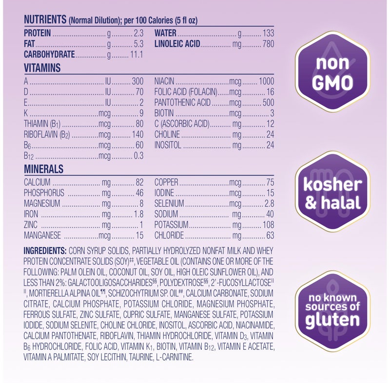 Enfamil NeuroPro Gentlease Baby Formula, Brain Building DHA, HuMO6 Immune Blend, Designed to Reduce Fussiness, Crying, Gas & Spit-up in 24 Hrs, has Prebiotics to Promote Softer Stools, Baby Milk, 30.4 Oz Refill - Image 3