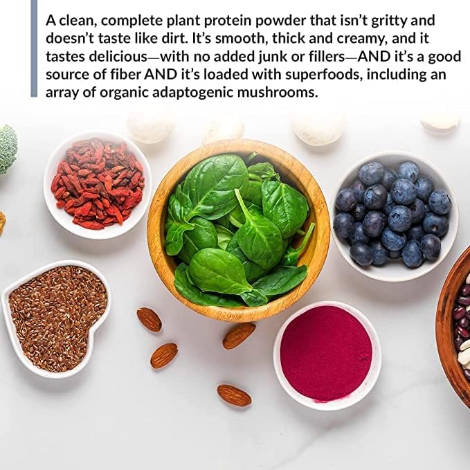 BioTrust Low Carb Plant Delicious Creamy 20 Grams of Clean Complete PlantBased Protein 5 Grams Fiber 15 Superfoods Digestive Enzymes Vegan DairyFree  14 Servings Chocolate - Image 5