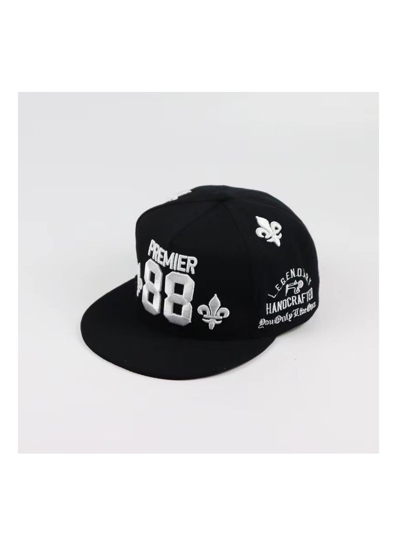 KUYING - New Harajuku Cashew Flower Letter Hip Hop Hat - Image 1
