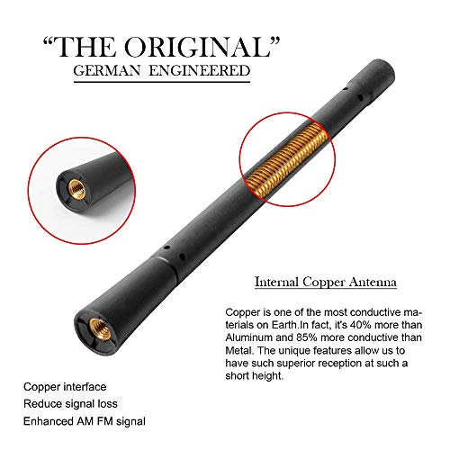 KSaAuto Short Antenna for Ford F150 F-150 2009-2026, 2017-2026 F-250 F-350, 2021-2024 Bronco, 7 Inch F150 Pickup Truck Short Antenna Ford F150 Accessories, Not for 2025 Bronco - Image 5