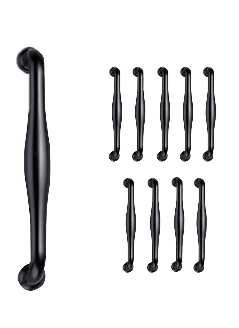 RATSAW Drawer Handles 10 pcs Hardware Pull Handle Kitchen Cabinet Handles Matte Black Antique Drawer Pulls Hardware Kitchen Handles Cabinet Pulls Door Pull Handle  - Image 1