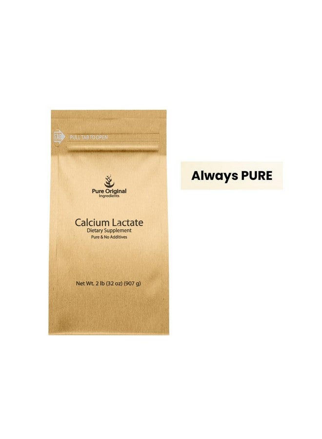 PURE ORIGINAL INGREDIENTS Pure Original Ingredients Calcium Lactate (2 lb) Calcium Supplement, Electrolyte - Image 3