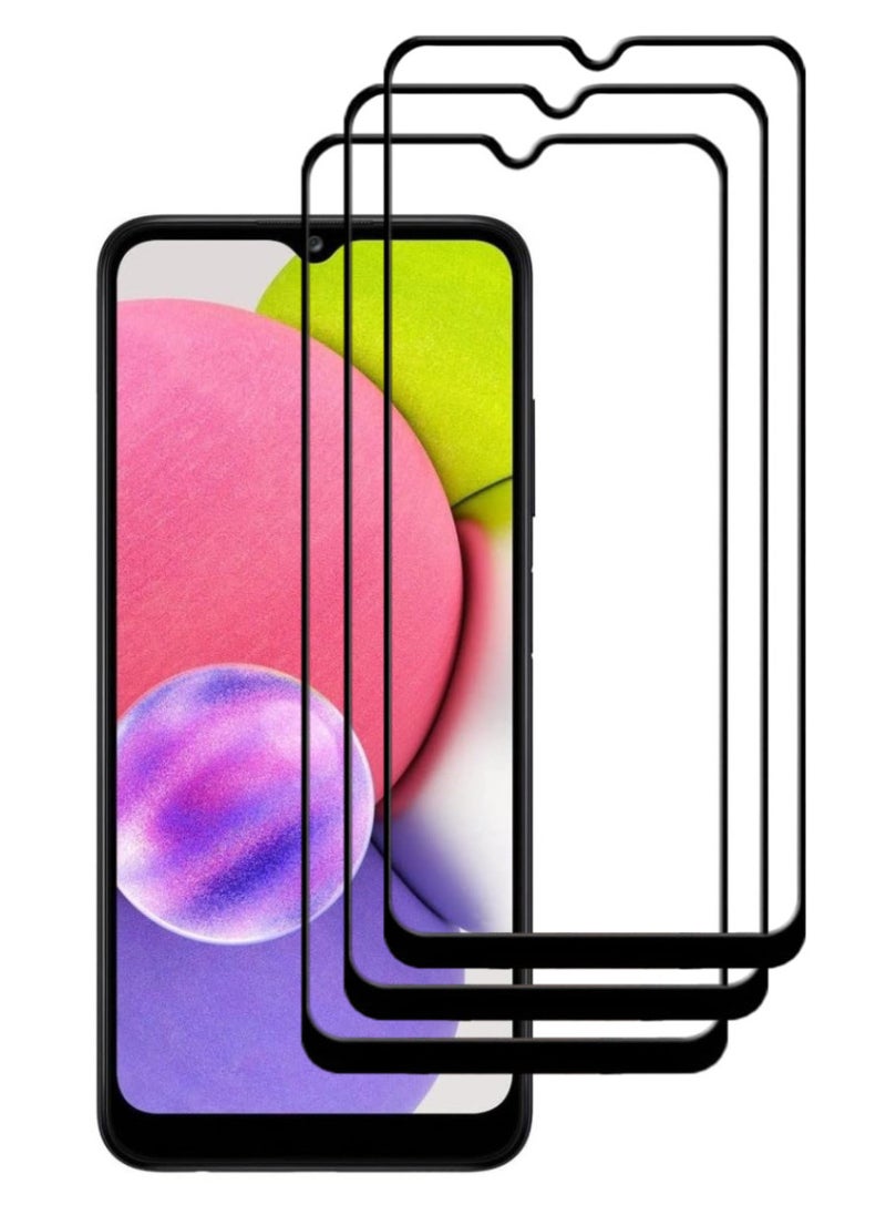 ACLIX 3 Pieces Antistatic ESD Dustproof Premium Quality High Definition Tempered Glass Screen Protector Designed For Samsung Galaxy A03s - Image 1