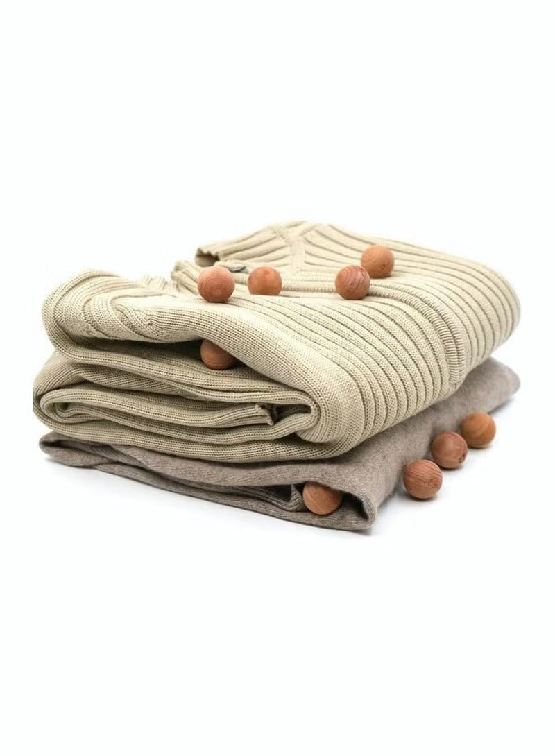 Realfrog 50 Cedar Wood Anti Moth Repellent Balls Drawer Fresheners - Image 5