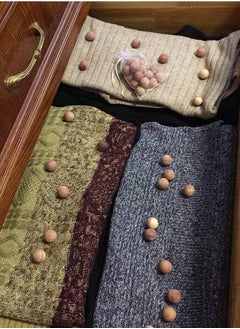 Realfrog 50 Cedar Wood Anti Moth Repellent Balls Drawer Fresheners  - Image 2