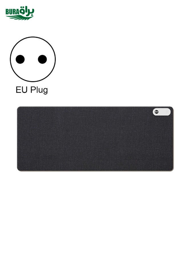 BURAQ 150W  80x33cm Heated Mouse Pad Digital Display Adjustable Hand Warmer Desk Pad 220V EU Plug Black - Image 1