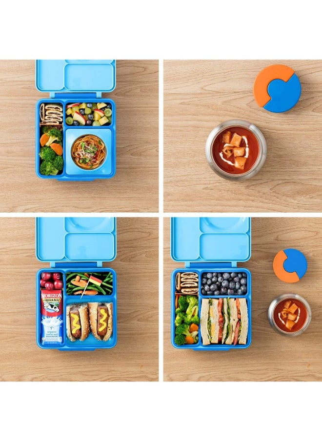 Omielife - OmieBox Kids Bento Box with Insulated Thermos-Blue Sky - Image 1