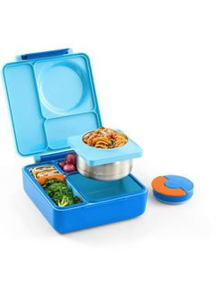 Omielife OmieBox Kids Bento Box with Insulated Thermos-Blue Sky  - Image 1