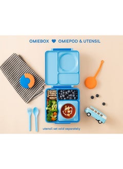 Omielife OmieBox Kids Bento Box with Insulated Thermos-Blue Sky  - Image 3