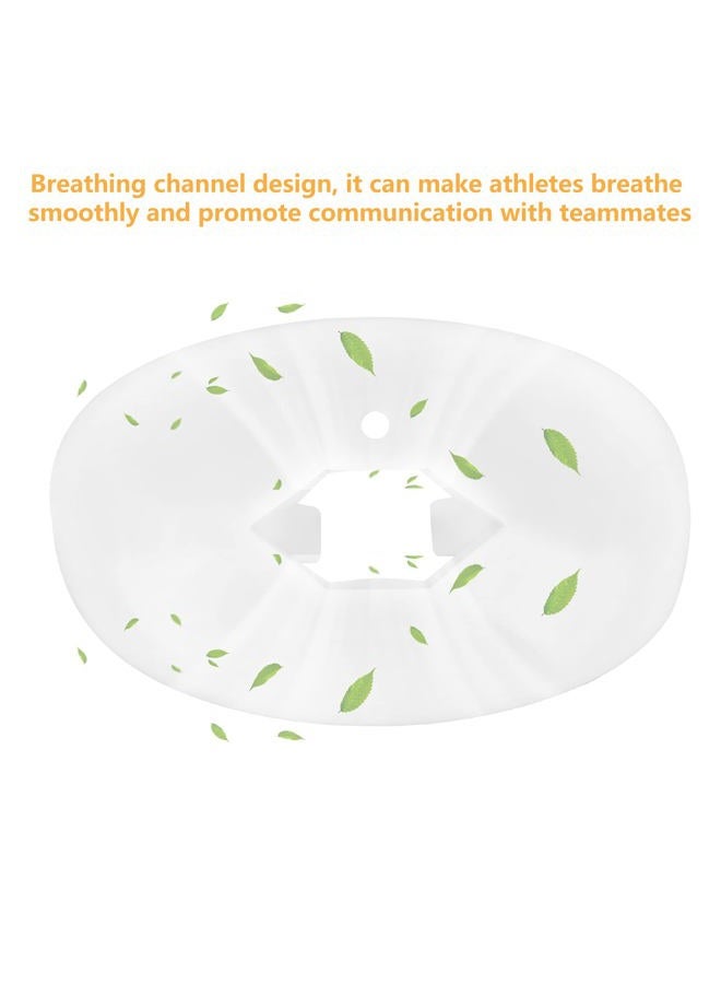 Number-One Mouth Guard Sports Lip Guard Protector, Food Grade TPR Adults and Youth Mouthguard Football Mouthpiece with Helmet Strap, Gum Shield for Boxing, Rugby, Hockey and Other Impact Sport (White) - Image 5