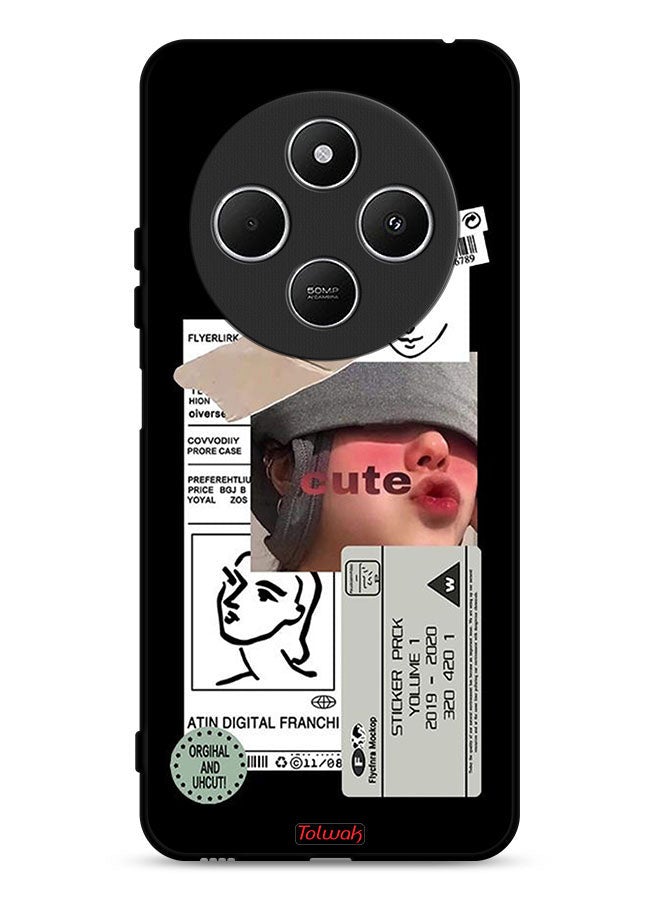Tolwak Xiaomi Redmi 14R 5G Protective Case Cover Cute Sticker - Image 1