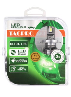 ماركة غير محددة طقم مصابيح أمامية للسيارة LED TAC PRO H4 سطوع 50% 6000K 650 وات  - Image 5