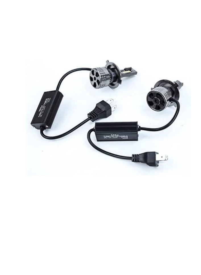 ماركة غير محددة - طقم مصابيح أمامية للسيارة LED TAC PRO H4 سطوع 50% 6000K 650 وات - Image 1