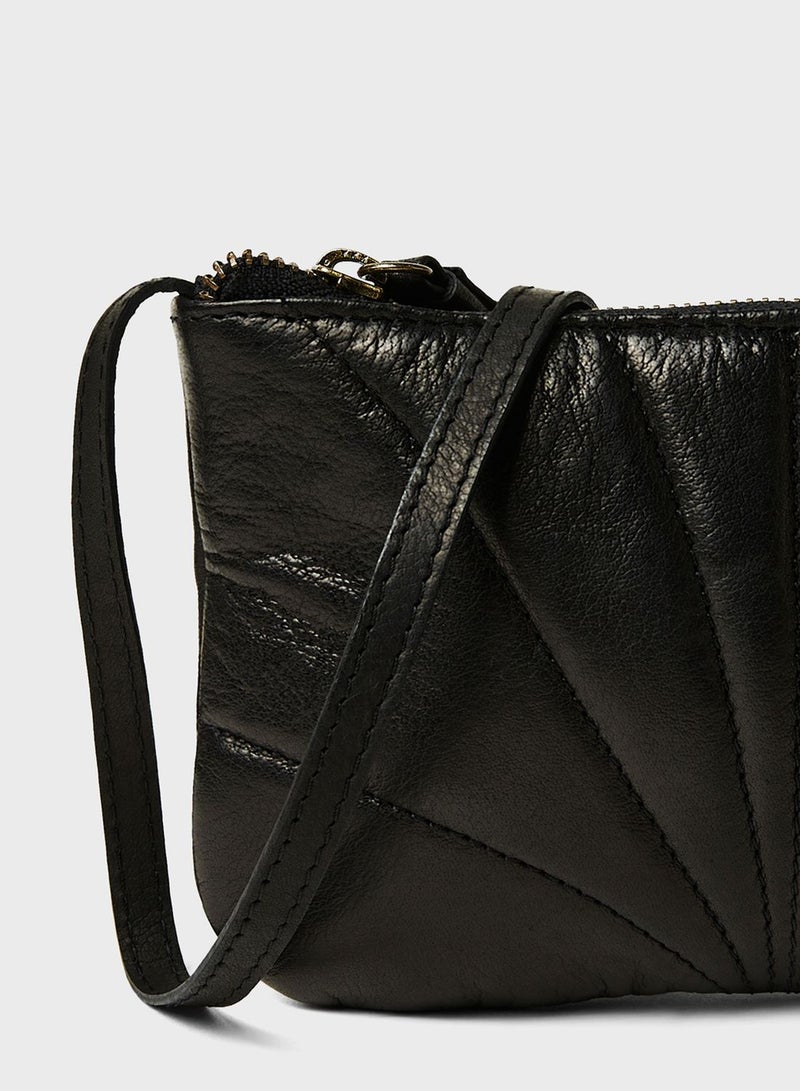 PIECES Leather Crossbody Bag  - Image 2