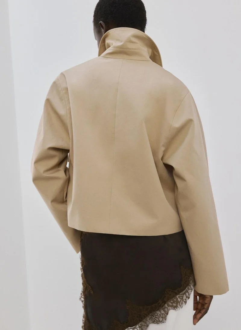 مانجو Cotton jacket with pockets