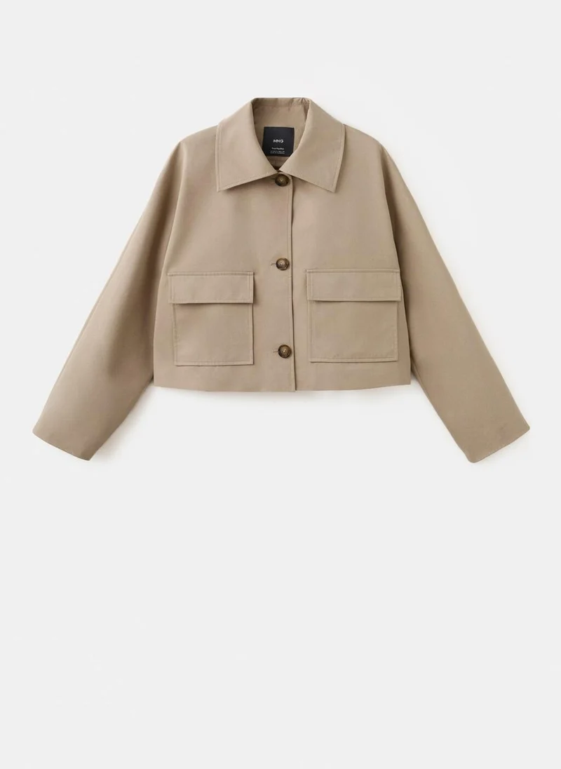 Mango  Cotton jacket with pockets for Women | Best Price UAE