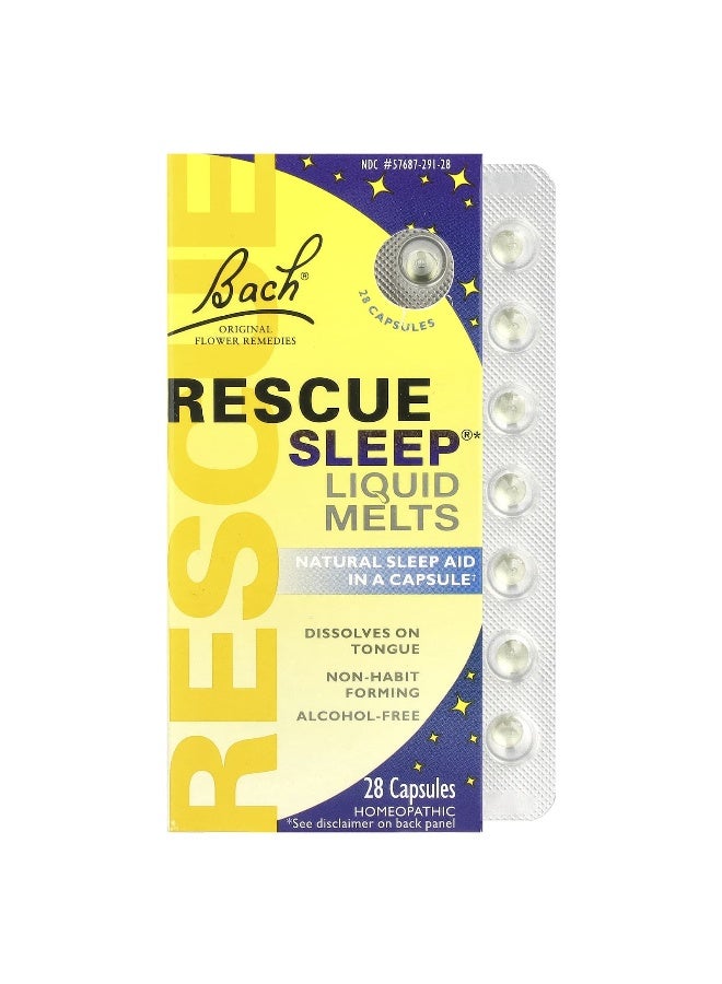 Bach, Rescue Sleep® Liquid Melts, 28 Capsules (Packaging may vary) - Image 1