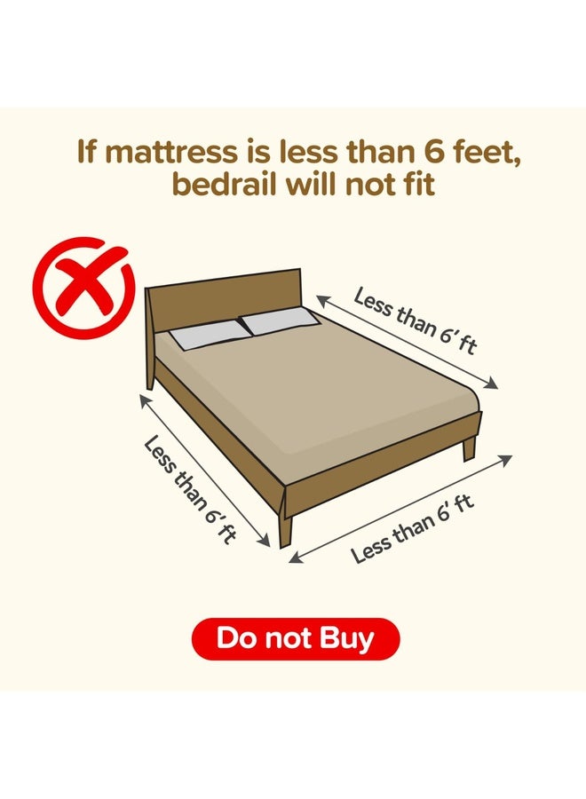 Luvlap Comfy Baby Bed Rail Guard (180cmx72cm) Bed Rails for Baby & Toddler Safety, Portable, Adjustable Height, Single Side Bed Rail, Pack of 1, Printed Pink - Image 4