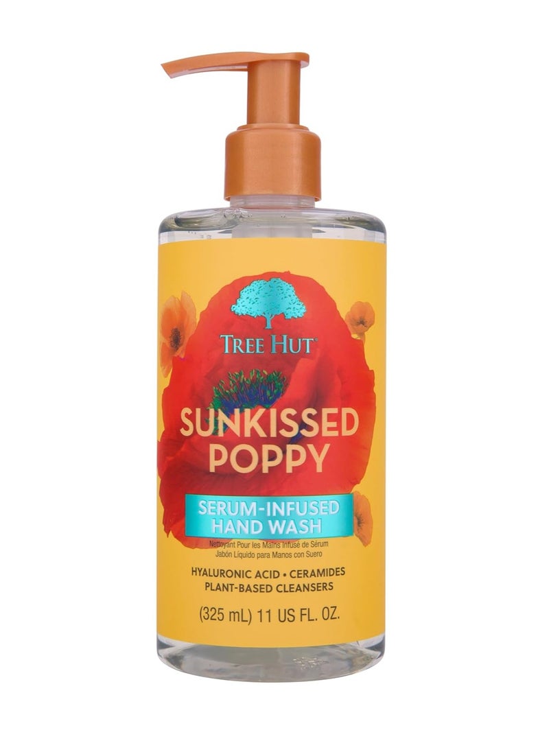 Tree Hut Tree Hut Sunkissed Poppy Serum Infused Hand Wash | Nourish & Hydrate Hands with Strengthening Skin Care | Long Lasting Scent | Cleanse & Lock in Moisture | 11 fl oz.  - Image 1