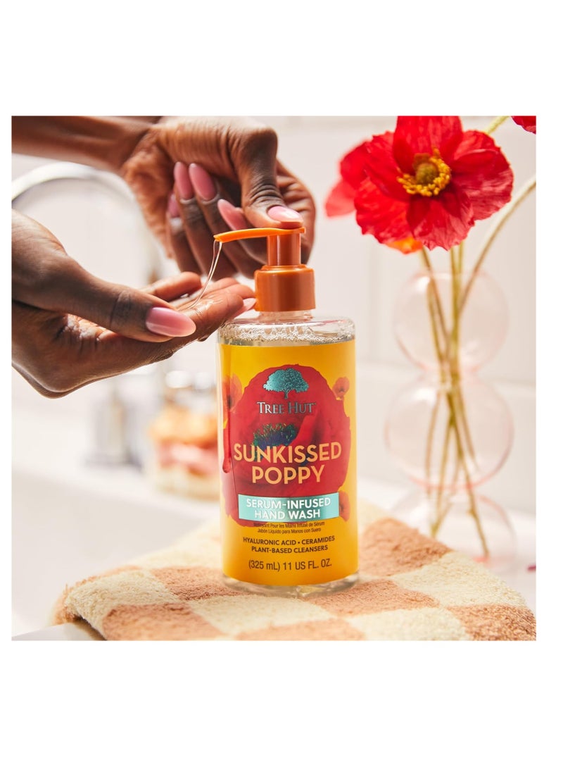Tree Hut Tree Hut Sunkissed Poppy Serum Infused Hand Wash | Nourish & Hydrate Hands with Strengthening Skin Care | Long Lasting Scent | Cleanse & Lock in Moisture | 11 fl oz.  - Image 2