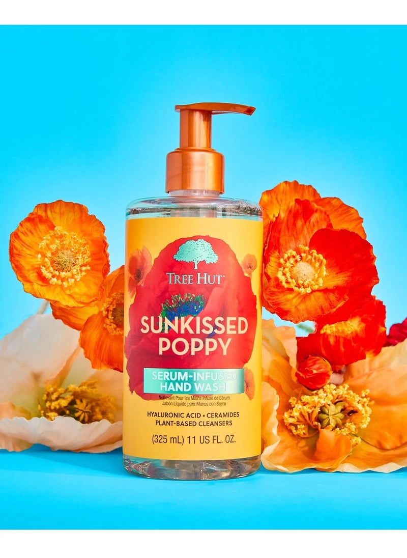Tree Hut Tree Hut Sunkissed Poppy Serum Infused Hand Wash | Nourish & Hydrate Hands with Strengthening Skin Care | Long Lasting Scent | Cleanse & Lock in Moisture | 11 fl oz.  - Image 3