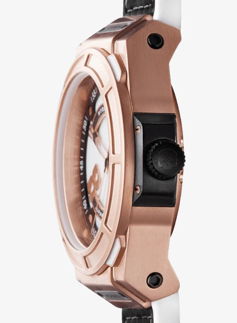 Hydrogen Watch Black/White Automatic Otto White-Rose Gold Watch  | Best Price UAE