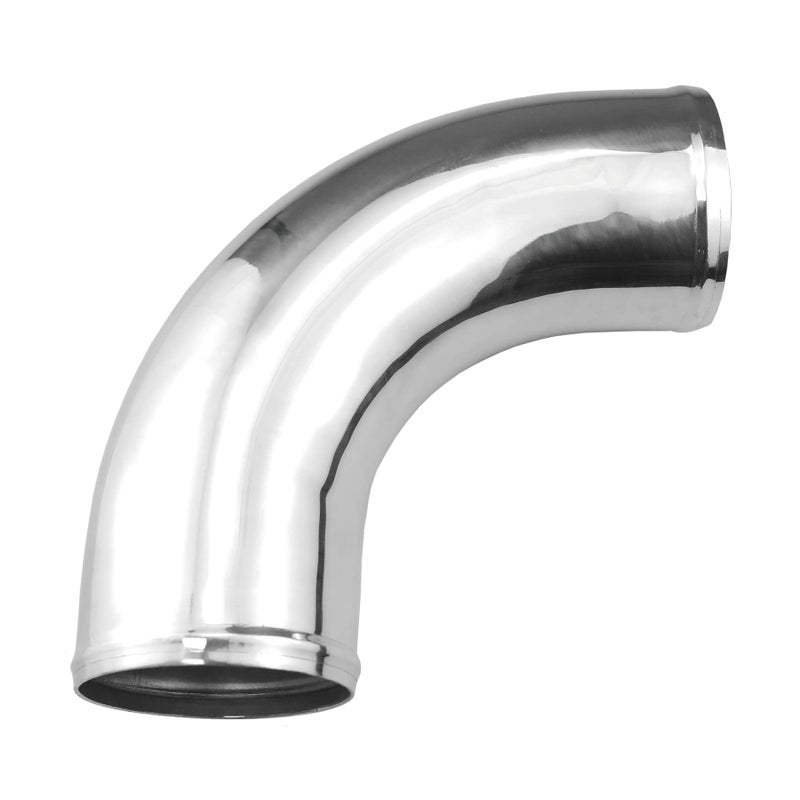 Ucreative 90 Degree Aluminum Alloy Tube Intercooler Pipe Air Intake Tube Silver Tone for Car OD 40 Inch 102mm