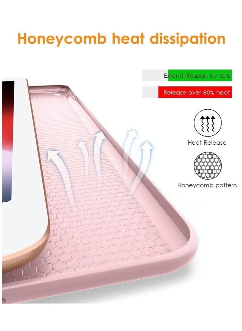 New iPad 10.2 Case for iPad 9th Generation 2021/8th Gen 2020/7th Gen 2019, Slim Ultra Magnetic Smart Cover Trifold Stand Cover with TPU Soft Back Cover,(Auto Wake/Sleep) (Rose Gold) - Image 4