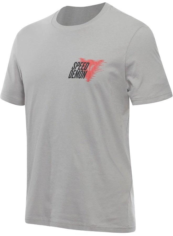 Dainese Men Speed Demon Veloce T-Shirt Casual Cotton Crew Neck Tee - Image 1