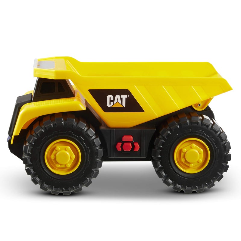 CAT Construction Tough Machines Toy Dump Truck 10 wRealistic Lights Sounds Rumbling Action Movable Parts Sturdy Plastic Construction - Image 2