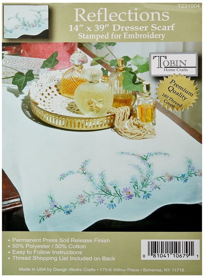Tobin Reflections Dresser Scarf for Embroidery - Image 1