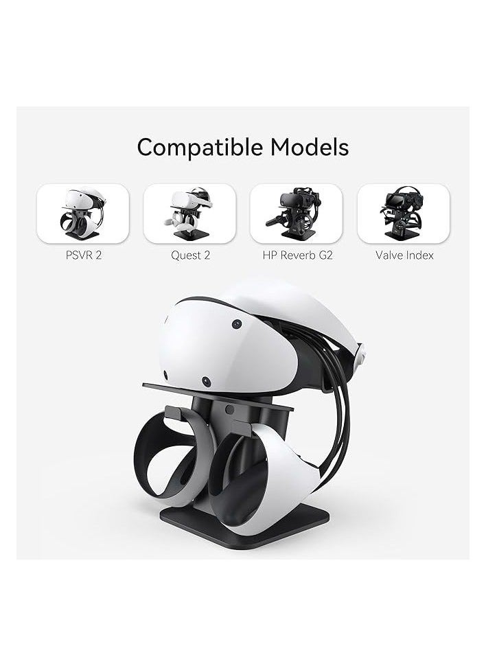 Raxoom Upgraded Accessories for VR Stand Switch Stand, VR Stand for Quest 2/Quest/Rift S/HP Reverb G2 Headset Touch Controllers  - Image 2