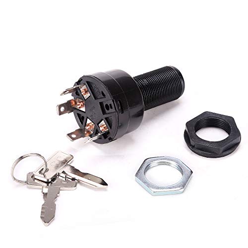 9.99WORLD MALL Golf Cart Ignition Switch with Keys for Club Car DS 1996-up, OEM# 1018263-01 - Image 3