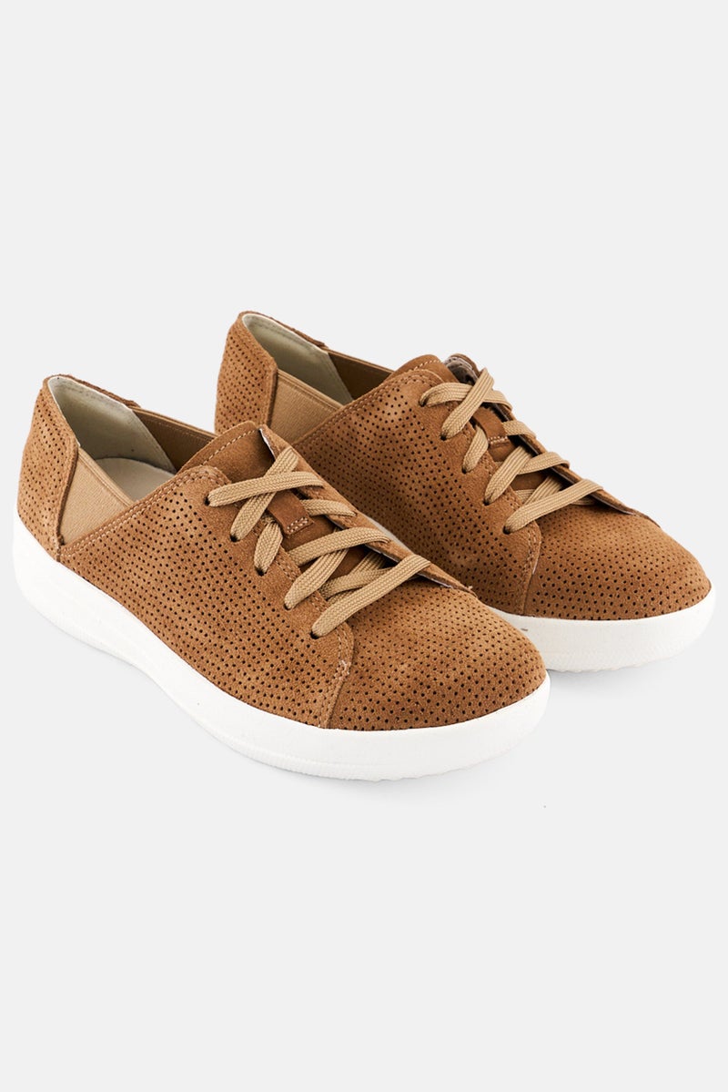 FitFlop Women Lace Up Casual Shoes, Tan  - Image 1