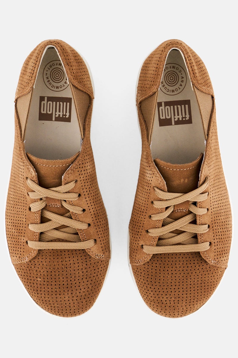 FitFlop Women Lace Up Casual Shoes, Tan  - Image 3