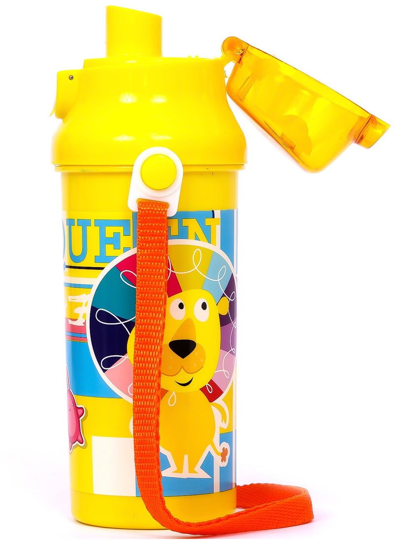 Eazy Kids زجاجة مياه للأطفال 600 مل - أصفر  - Image 5