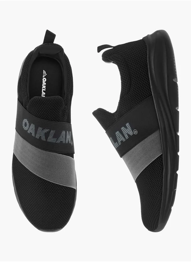 شو اكسبرس Men's Mesh Slip-On Sneakers with Pull Tabs
