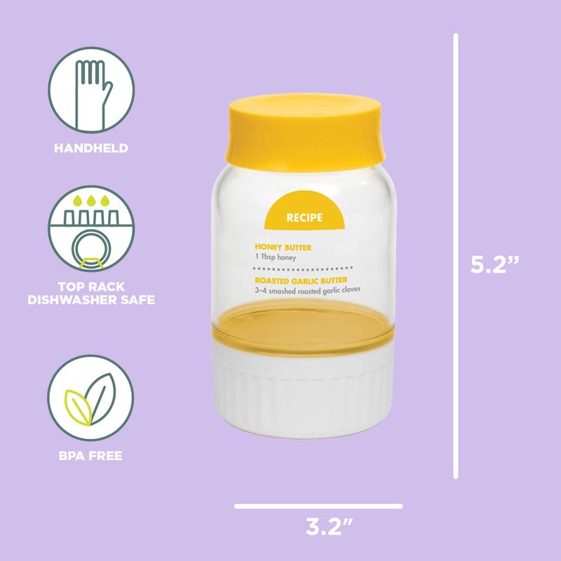 Chef'n 102-567-017 Buttercup Butter Maker, One Size, Lemon/Meringue - Image 2