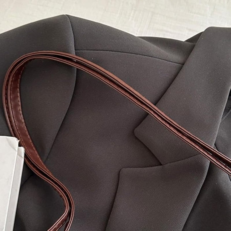 Coffee Retro Butterfly Shoulder Bag Adjustable Strap Crossbody Or Backpack Women Handbag - Image 5