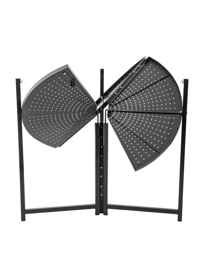السنيدي طاولة شواء قابلة للطي، شبك السعادة، اسود، مقاس 85*96 سم - Image 3