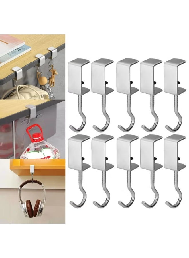 10PCS Extra Thick Student Backpack Hook, No Adhesive, Adjustable Mount - Image 1
