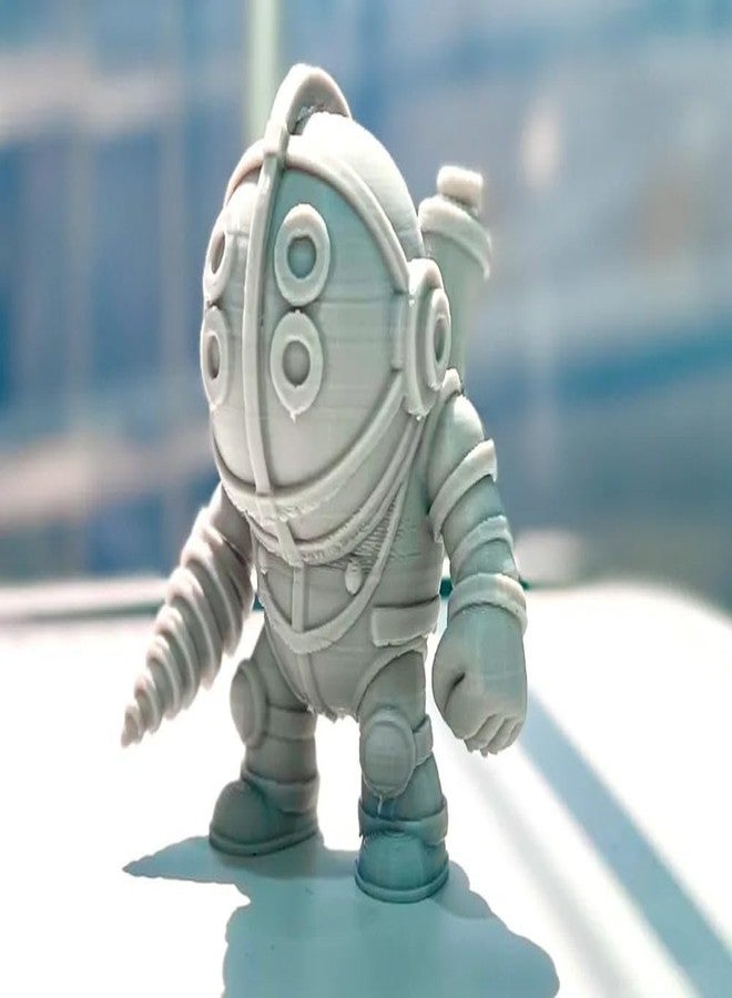 3D CRAFT Big Daddy Collectible Figure, Bioshock Inspired Gaming Character, White Miniature Statue - Image 2