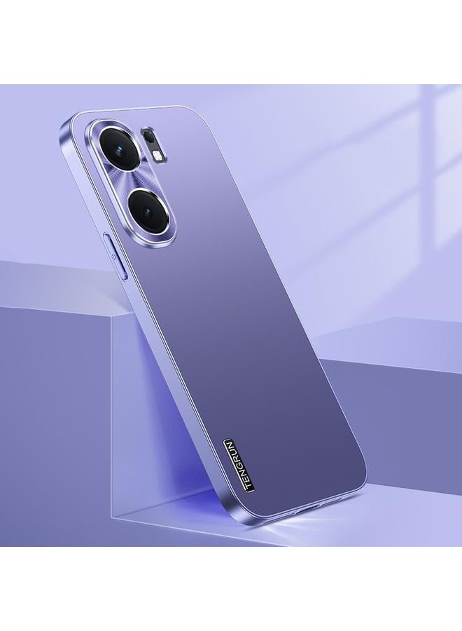 إيروريكس جراب هاتف كمبيوتر شخصي مطلي بالمعدن المصقول لهاتف vivo iQOO Neo 9 Pro Streamer Series Micro Frosted (أرجواني داكن)