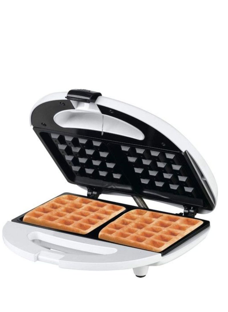 Electric Waffle Maker Black White - Image 3