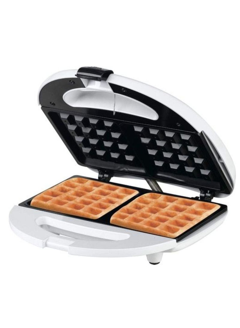 Electric Waffle Maker Black White - Image 2