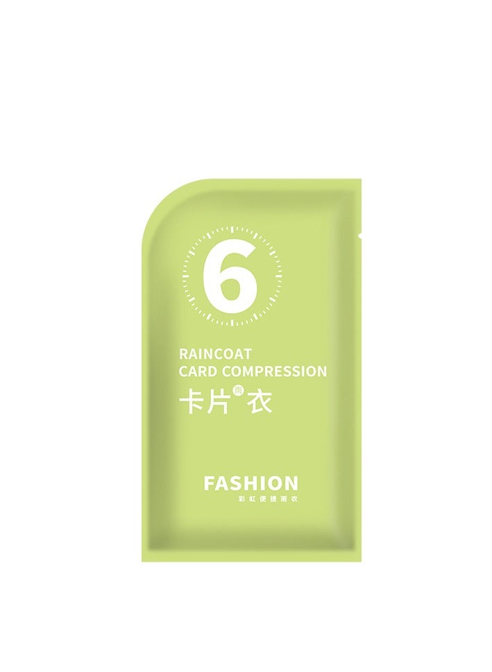 FASHION Seven-piece disposable rain cape emergency rain cape adult men's and women's raincoat compact 7-pack 7 colors - Image 2