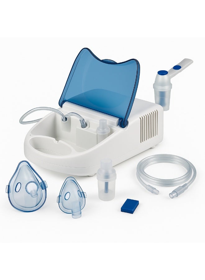 FLAEM High-quality Italian nebulizer for home inhalation sessions to treat asthma and allergies and improve breathing for adults and children. - Image 2