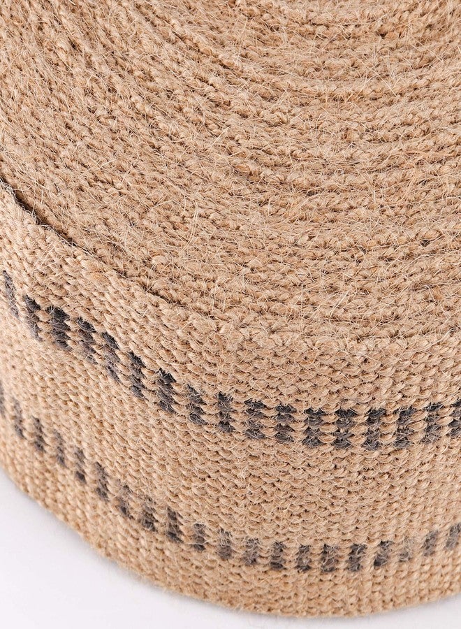 ZOENHOU 3.5 Inch x 21.8 Yard Upholstery Jute Webbing, Thickened Jute Chair Webbing Furniture Webbings Natural with Black Stripes for Outdoor Indoor - Image 3