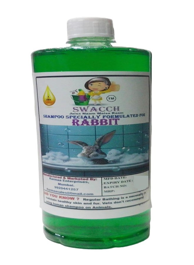 Swacch Shampoo Specially Formulated for Rabbit (1 Litre) Neem Alovera - Image 1
